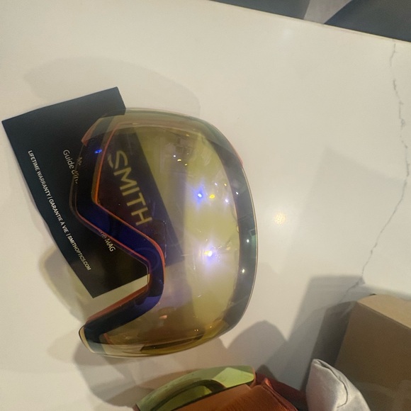 SMITH Orange and Red Men's Mag XL chromopop ski googles - Picture 9 of 9